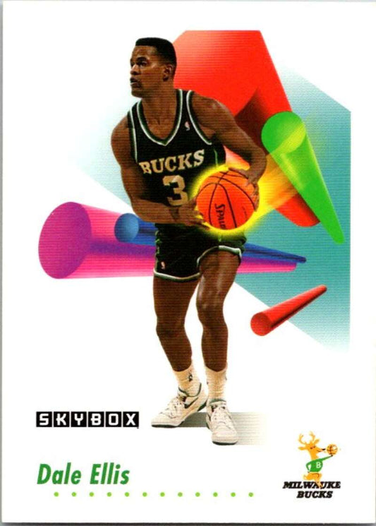 1991-92 SkyBox #161 Dale Ellis  Milwaukee Bucks  V77112 Image 1