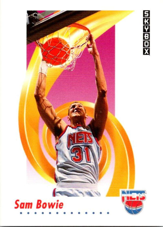 1991-92 SkyBox #178 Sam Bowie  New Jersey Nets  V77140 Image 1
