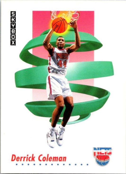1991-92 SkyBox #180 Derrick Coleman  New Jersey Nets  V77142 Image 1