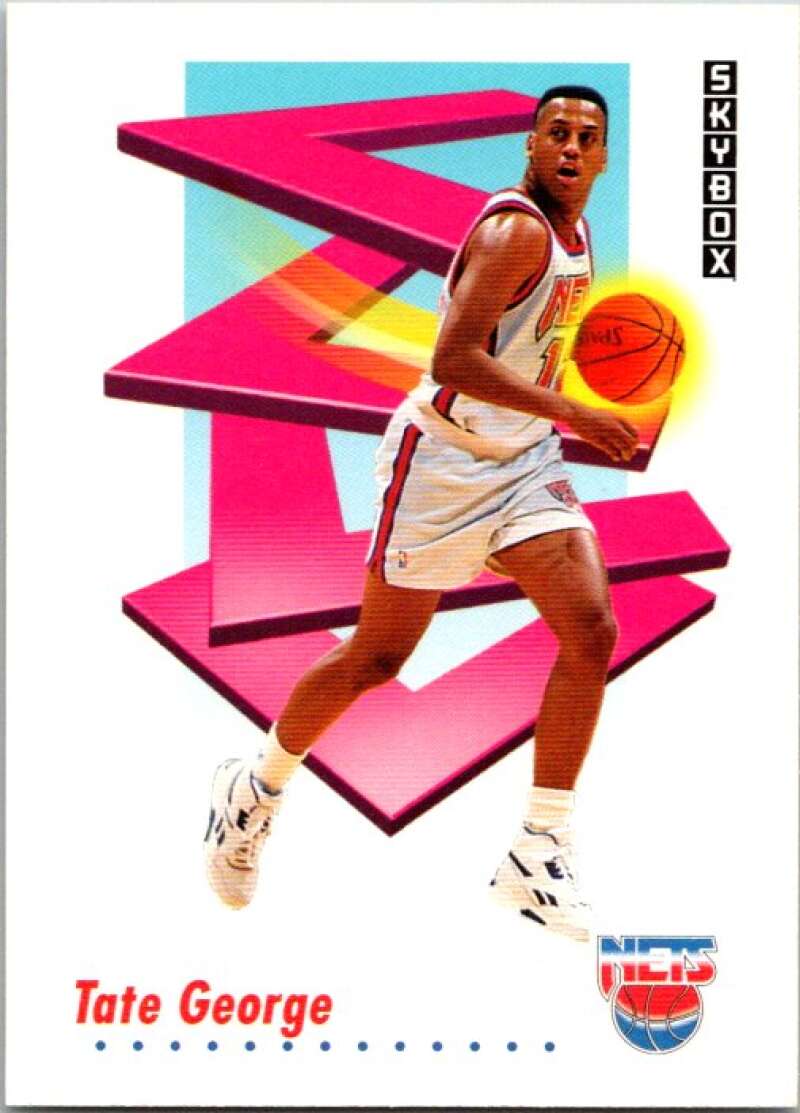 1991-92 SkyBox #182 Tate George  New Jersey Nets  V77147 Image 1