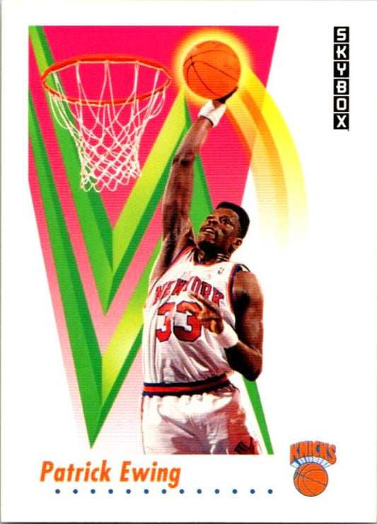 1991-92 SkyBox #189 Patrick Ewing  New York Knicks  V77159 Image 1