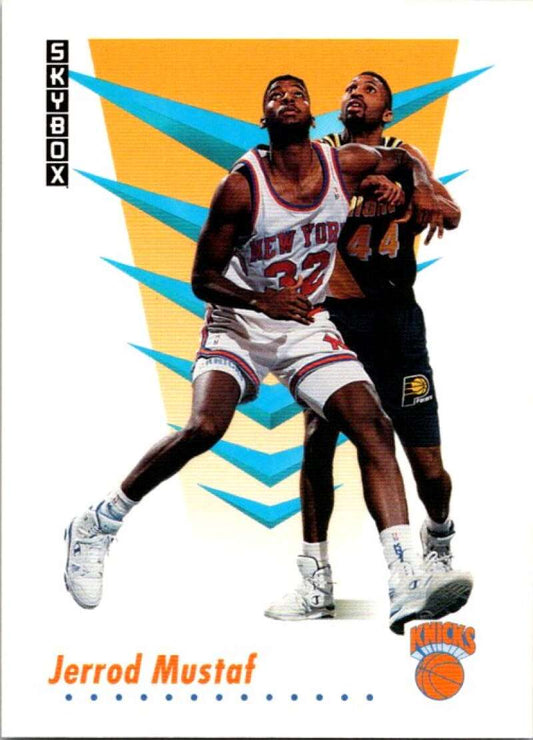 1991-92 SkyBox #191 Jerrod Mustaf FS  New York Knicks  V77162 Image 1
