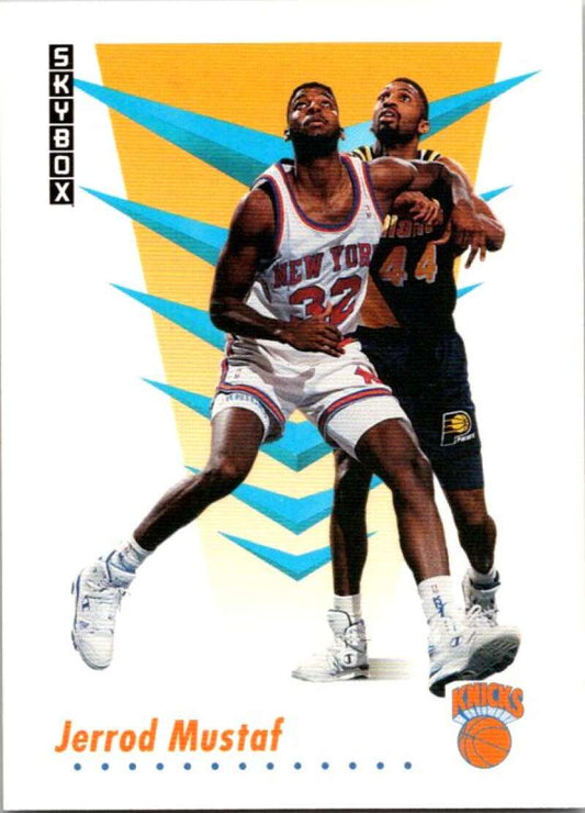 1991-92 SkyBox #191 Jerrod Mustaf FS  New York Knicks  V77163 Image 1