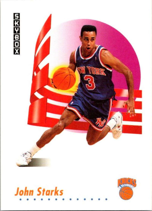 1991-92 SkyBox #194 John Starks  RC Rookie New York Knicks  V77167 Image 1