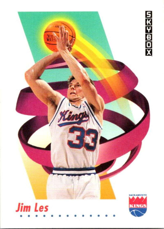 1991-92 SkyBox #247 Jim Les  RC Rookie Sacramento Kings  V77249 Image 1