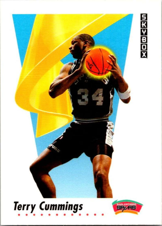 1991-92 SkyBox #255 Terry Cummings  San Antonio Spurs  V77261 Image 1