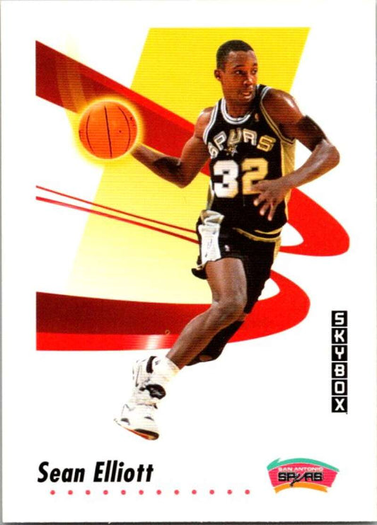 1991-92 SkyBox #256 Sean Elliott  San Antonio Spurs  V77262 Image 1