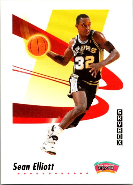 1991-92 SkyBox #256 Sean Elliott  San Antonio Spurs  V77263 Image 1