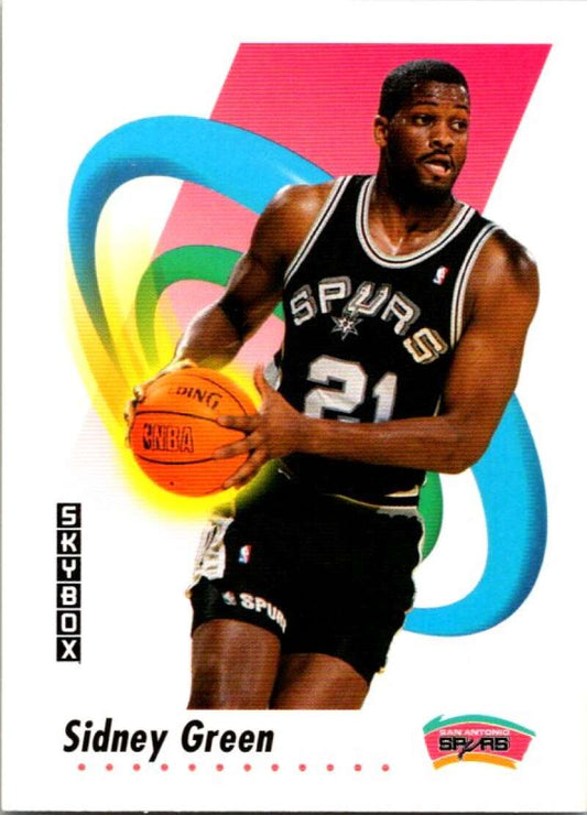 1991-92 SkyBox #257 Sidney Green  San Antonio Spurs  V77264 Image 1