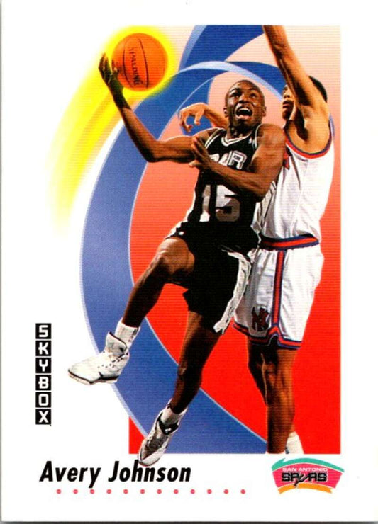 1991-92 SkyBox #259 Avery Johnson  San Antonio Spurs  V77267 Image 1