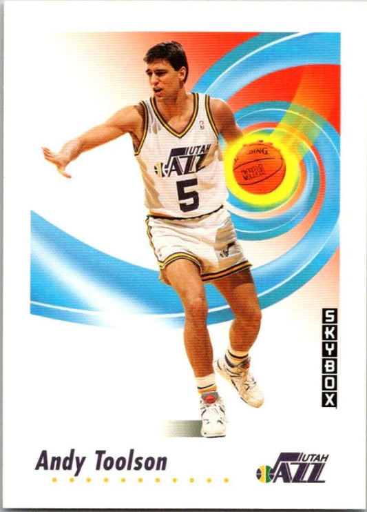 1991-92 SkyBox #286 Andy Toolson  Utah Jazz  V77304 Image 1