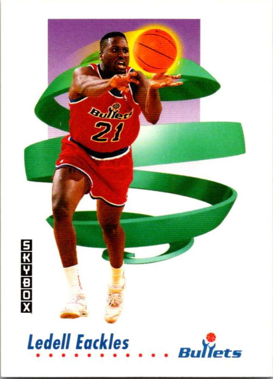 1991-92 SkyBox #288 Ledell Eackles  Washington Bullets  V77306 Image 1