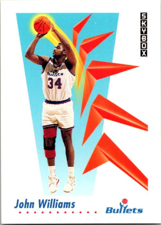 1991-92 SkyBox #296 John Williams  Washington Bullets  V77319 Image 1