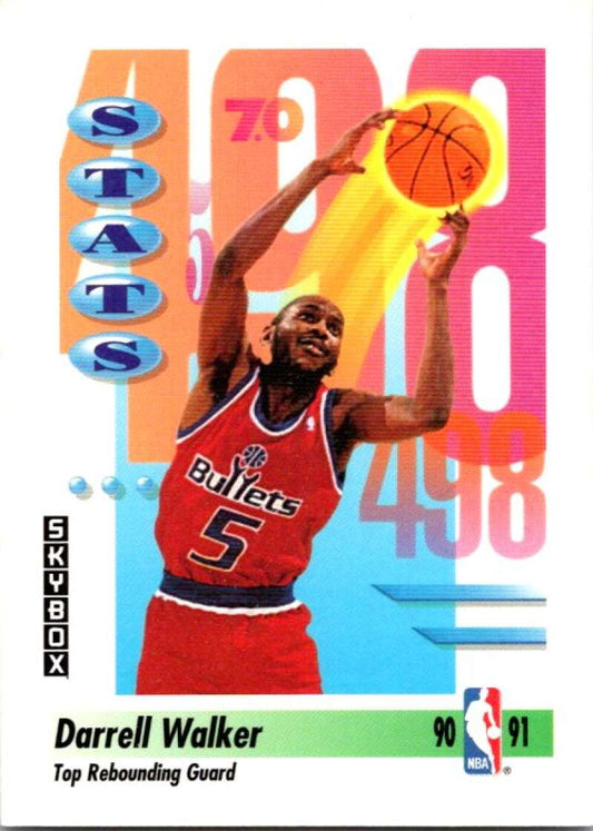 1991-92 SkyBox #304 Darrell Walker  Washington Bullets  V77331 Image 1