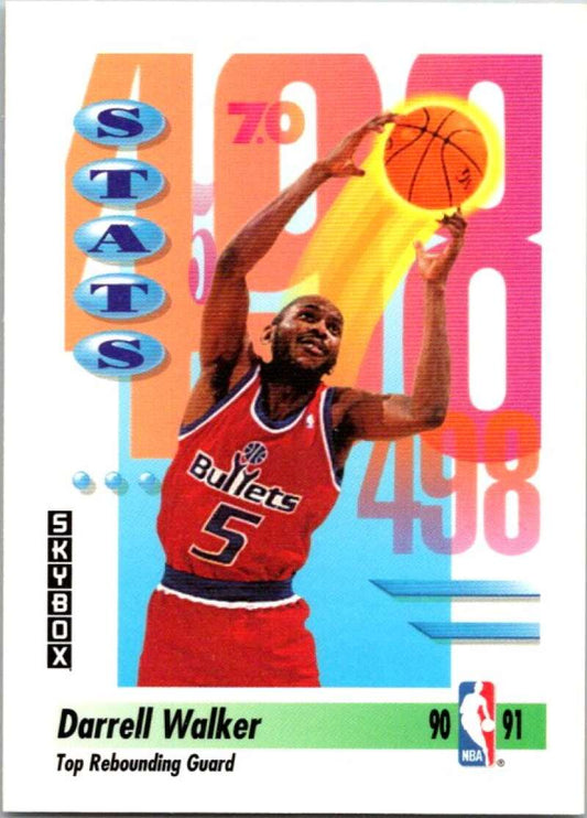1991-92 SkyBox #304 Darrell Walker  Washington Bullets  V77332 Image 1