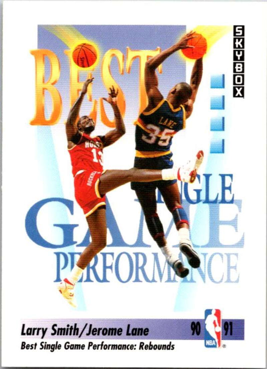 1991-92 SkyBox #309 Larry Smith  Houston Rockets  V77340 Image 1