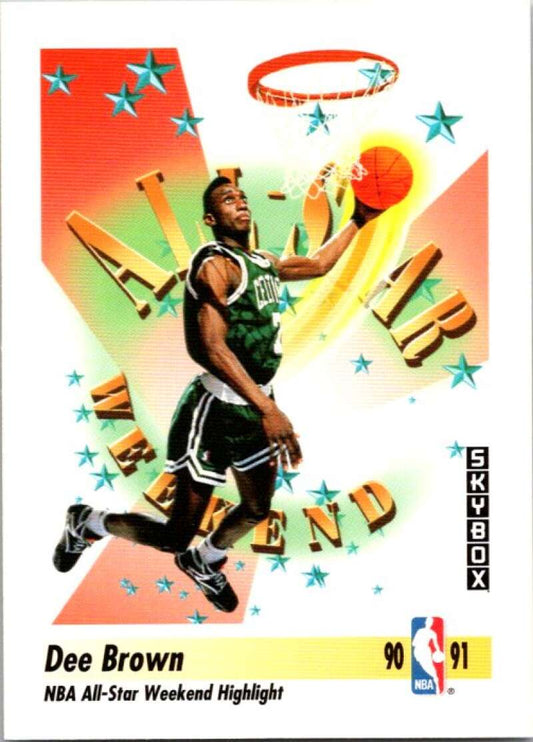 1991-92 SkyBox #315 Dee Brown  Boston Celtics  V77350 Image 1