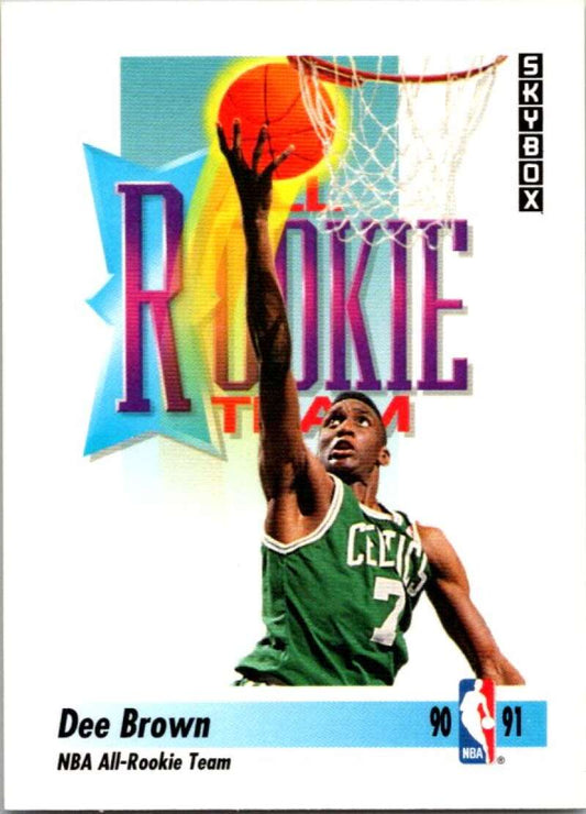 1991-92 SkyBox #322 Dee Brown  Boston Celtics  V77360 Image 1