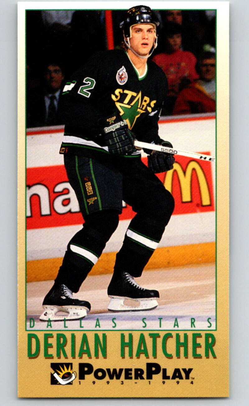 1993-94 PowerPlay #61 Derian Hatcher  Dallas Stars  V77525 Image 1