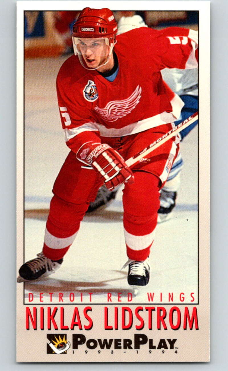 1993-94 PowerPlay #74 Nicklas Lidstrom  Detroit Red Wings  V77555 Image 1