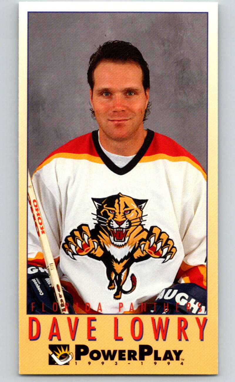 1993-94 PowerPlay #97 Dave Lowry  Florida Panthers  V77604 Image 1