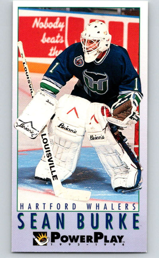 1993-94 PowerPlay #103 Sean Burke  Hartford Whalers  V77615 Image 1