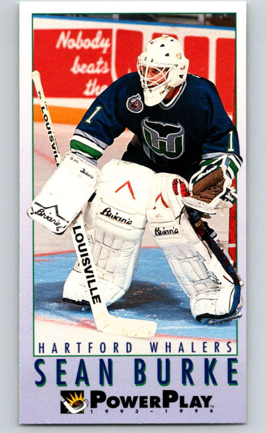 1993-94 PowerPlay #103 Sean Burke  Hartford Whalers  V77616 Image 1