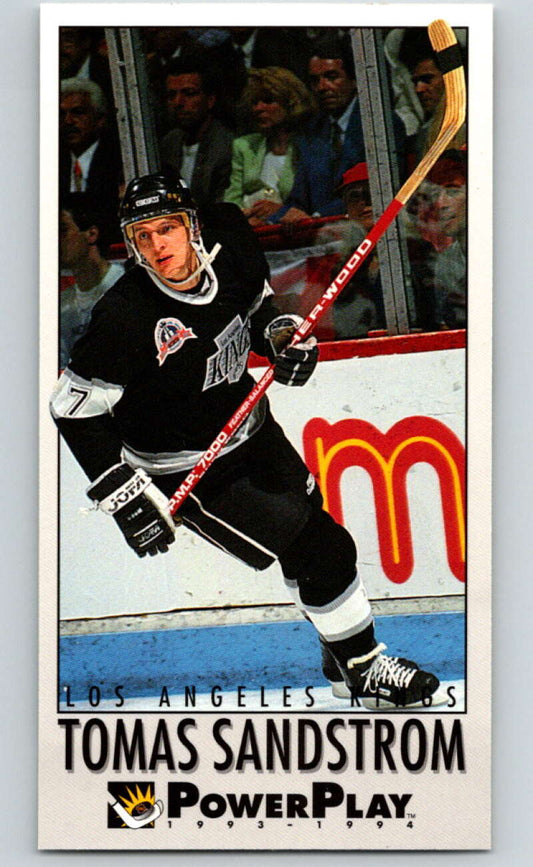 1993-94 PowerPlay #121 Tomas Sandstrom  Los Angeles Kings  V77645 Image 1
