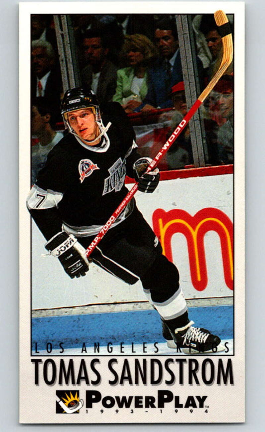 1993-94 PowerPlay #121 Tomas Sandstrom  Los Angeles Kings  V77647 Image 1