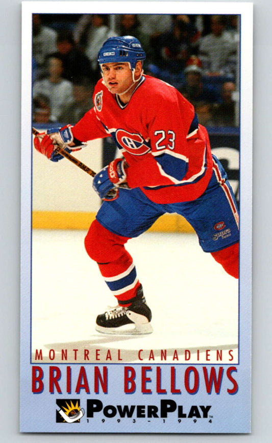 1993-94 PowerPlay #124 Brian Bellows  Montreal Canadiens  V77652 Image 1