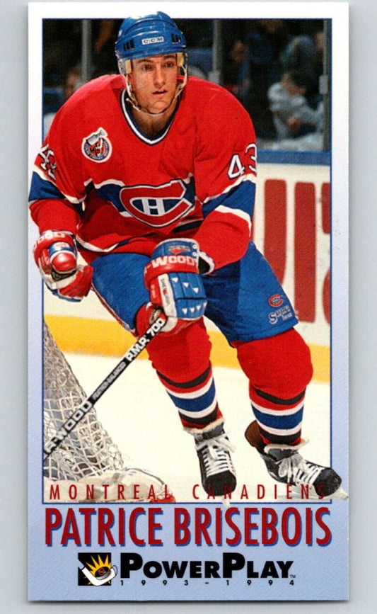 1993-94 PowerPlay #125 Patrice Brisebois  Montreal Canadiens  V77653 Image 1