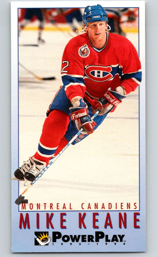 1993-94 PowerPlay #129 Mike Keane  Montreal Canadiens  V77658 Image 1