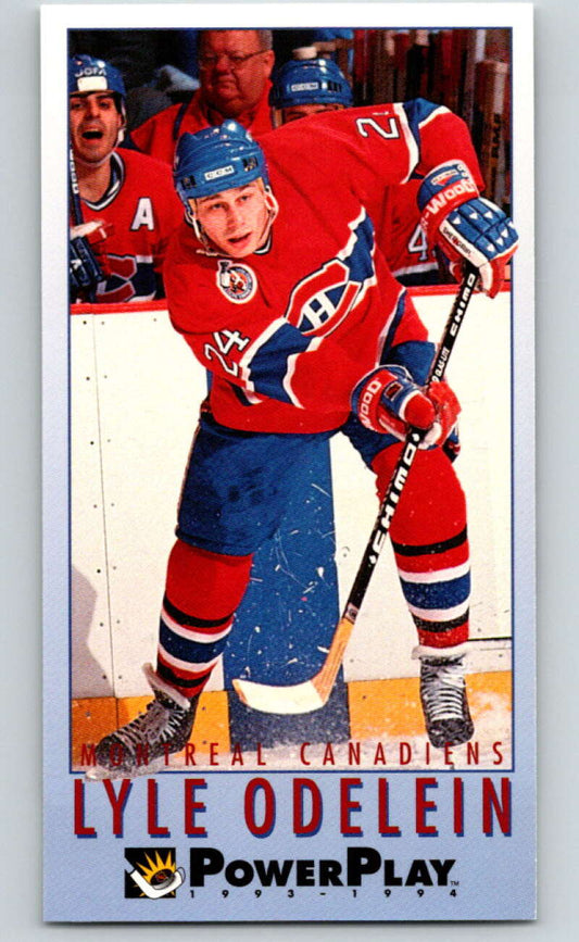 1993-94 PowerPlay #132 Lyle Odelein  Montreal Canadiens  V77663 Image 1