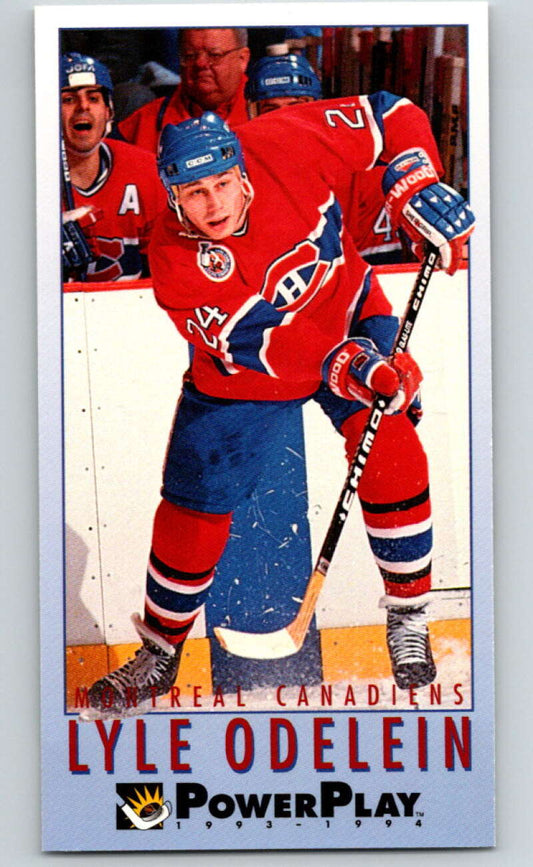 1993-94 PowerPlay #132 Lyle Odelein  Montreal Canadiens  V77664 Image 1