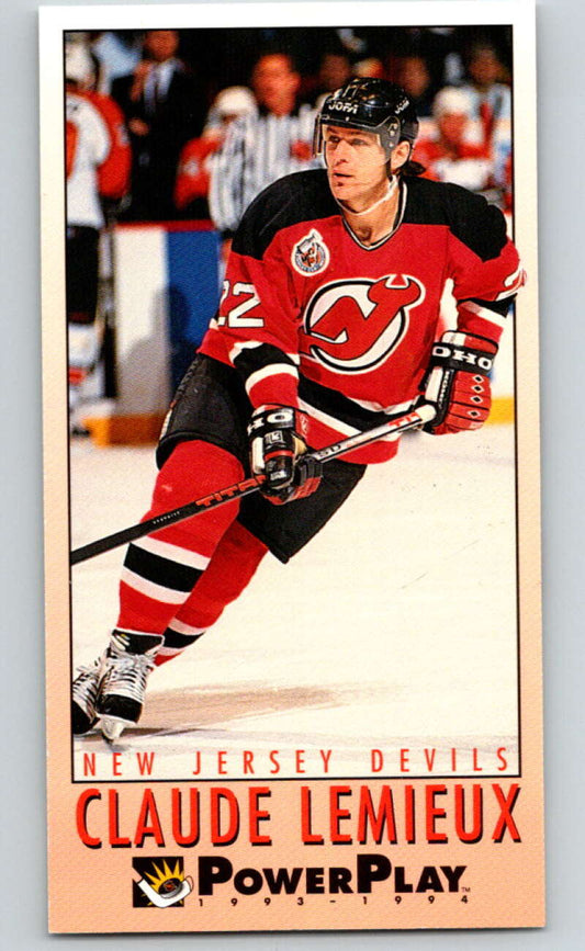 1993-94 PowerPlay #137 Claude Lemieux  New Jersey Devils  V77672 Image 1