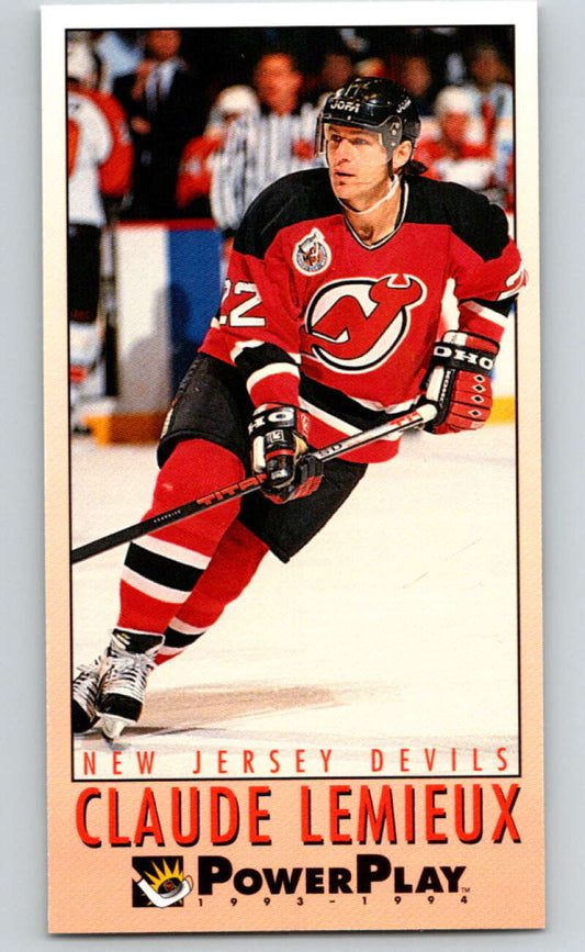 1993-94 PowerPlay #137 Claude Lemieux  New Jersey Devils  V77673 Image 1
