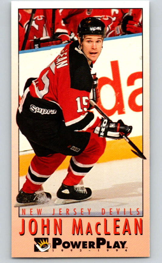 1993-94 PowerPlay #138 John MacLean  New Jersey Devils  V77675 Image 1