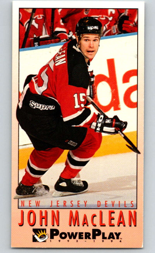 1993-94 PowerPlay #138 John MacLean  New Jersey Devils  V77676 Image 1