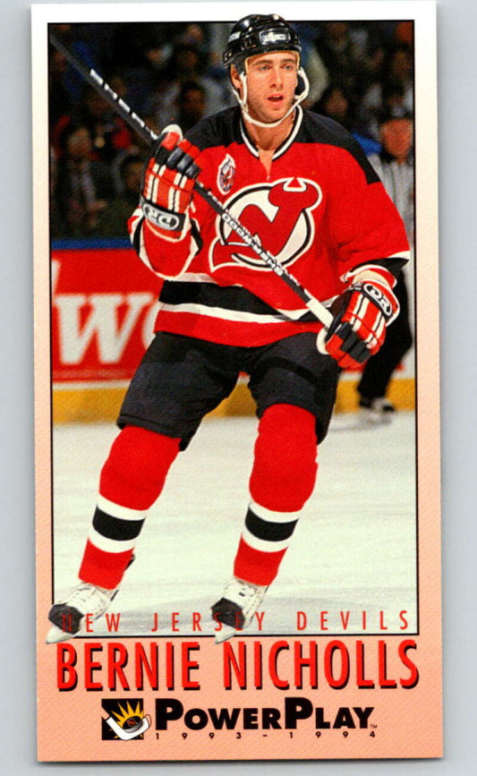 1993-94 PowerPlay #139 Bernie Nicholls  New Jersey Devils  V77677 Image 1