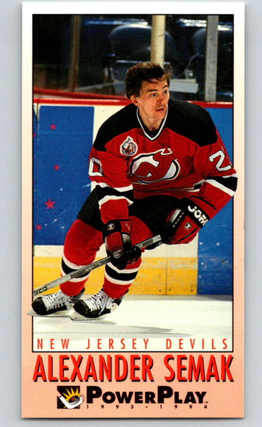 1993-94 PowerPlay #142 Alexander Semak  New Jersey Devils  V77683 Image 1