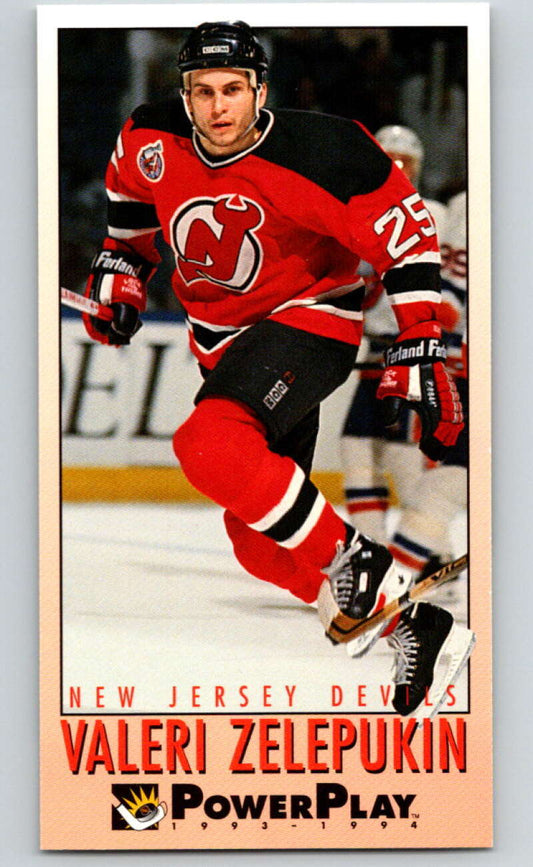 1993-94 PowerPlay #145 Valeri Zelepukin  New Jersey Devils  V77689 Image 1