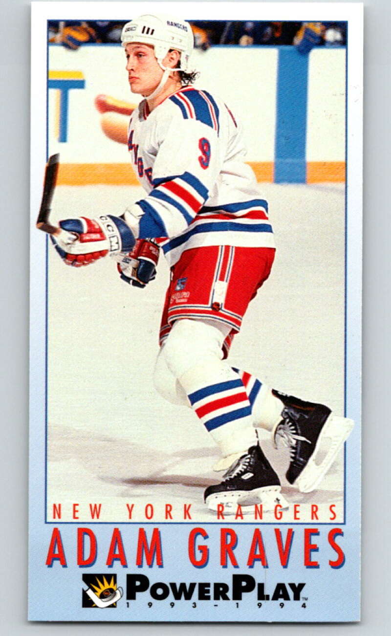 1993-94 PowerPlay #158 Adam Graves  New York Rangers  V77712 Image 1