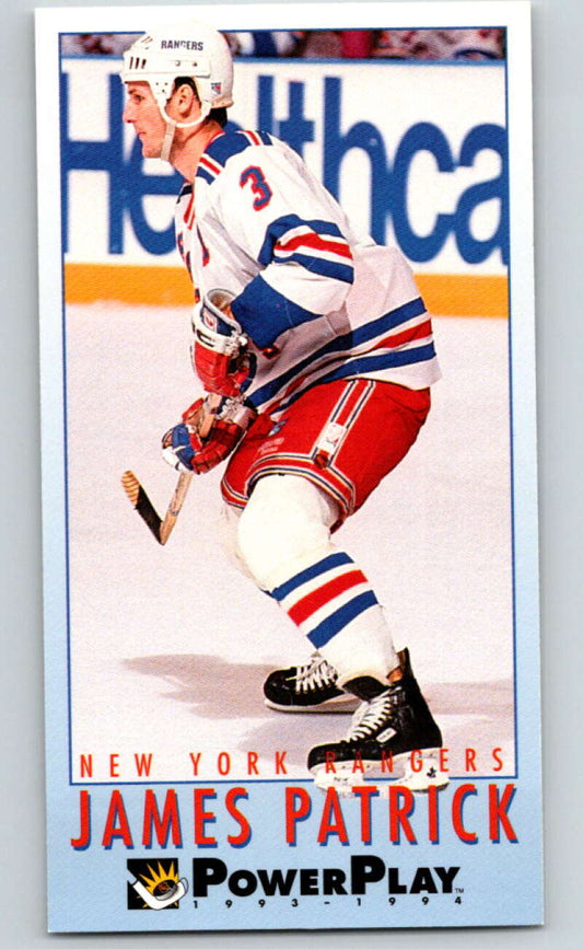1993-94 PowerPlay #164 James Patrick  New York Rangers  V77723 Image 1