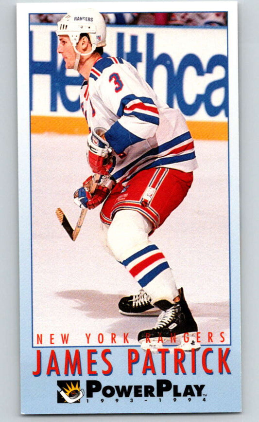 1993-94 PowerPlay #164 James Patrick  New York Rangers  V77724 Image 1