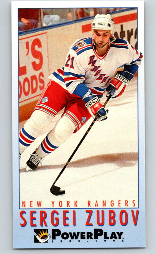 1993-94 PowerPlay #167 Sergei Zubov  New York Rangers  V77727 Image 1