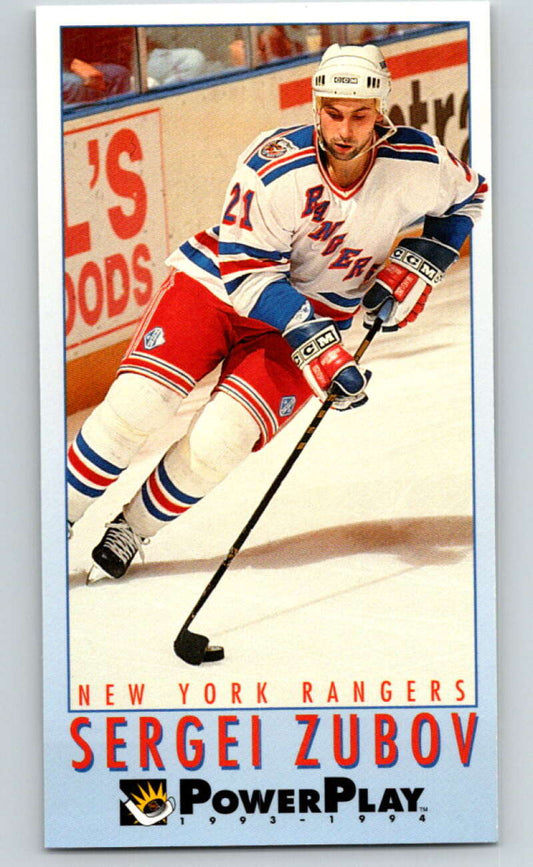 1993-94 PowerPlay #167 Sergei Zubov  New York Rangers  V77729 Image 1