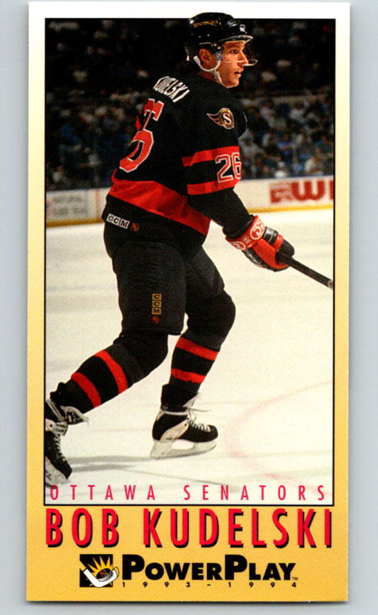 1993-94 PowerPlay #170 Bob Kudelski  Ottawa Senators  V77735 Image 1