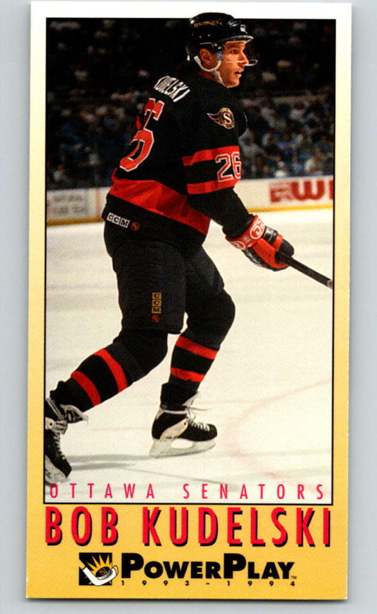 1993-94 PowerPlay #170 Bob Kudelski  Ottawa Senators  V77736 Image 1