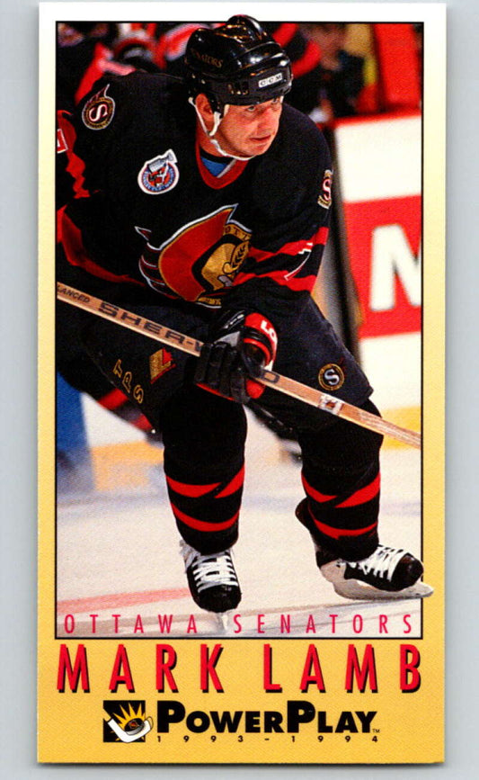 1993-94 PowerPlay #171 Mark Lamb  Ottawa Senators  V77737 Image 1