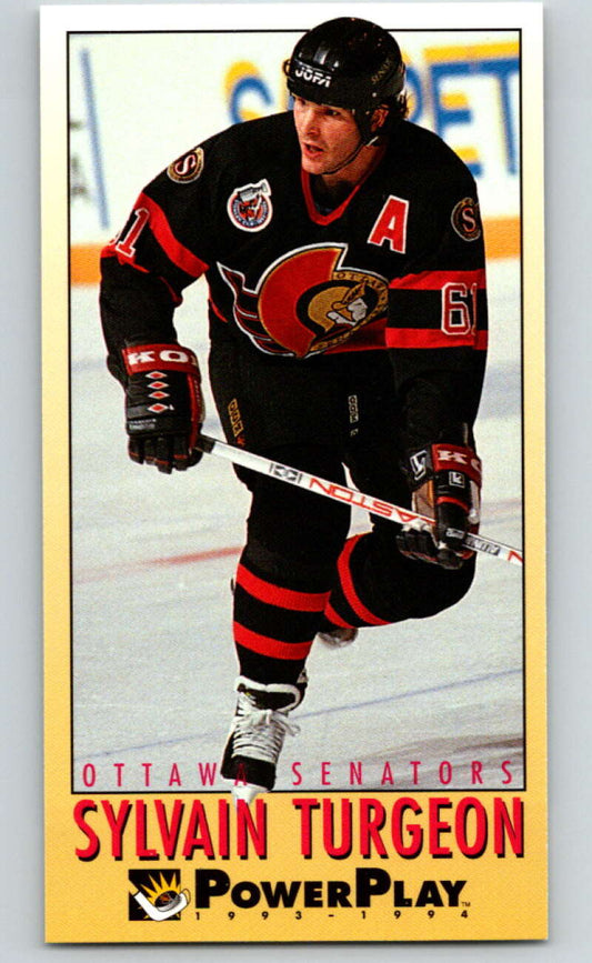 1993-94 PowerPlay #176 Sylvain Turgeon  Ottawa Senators  V77746 Image 1